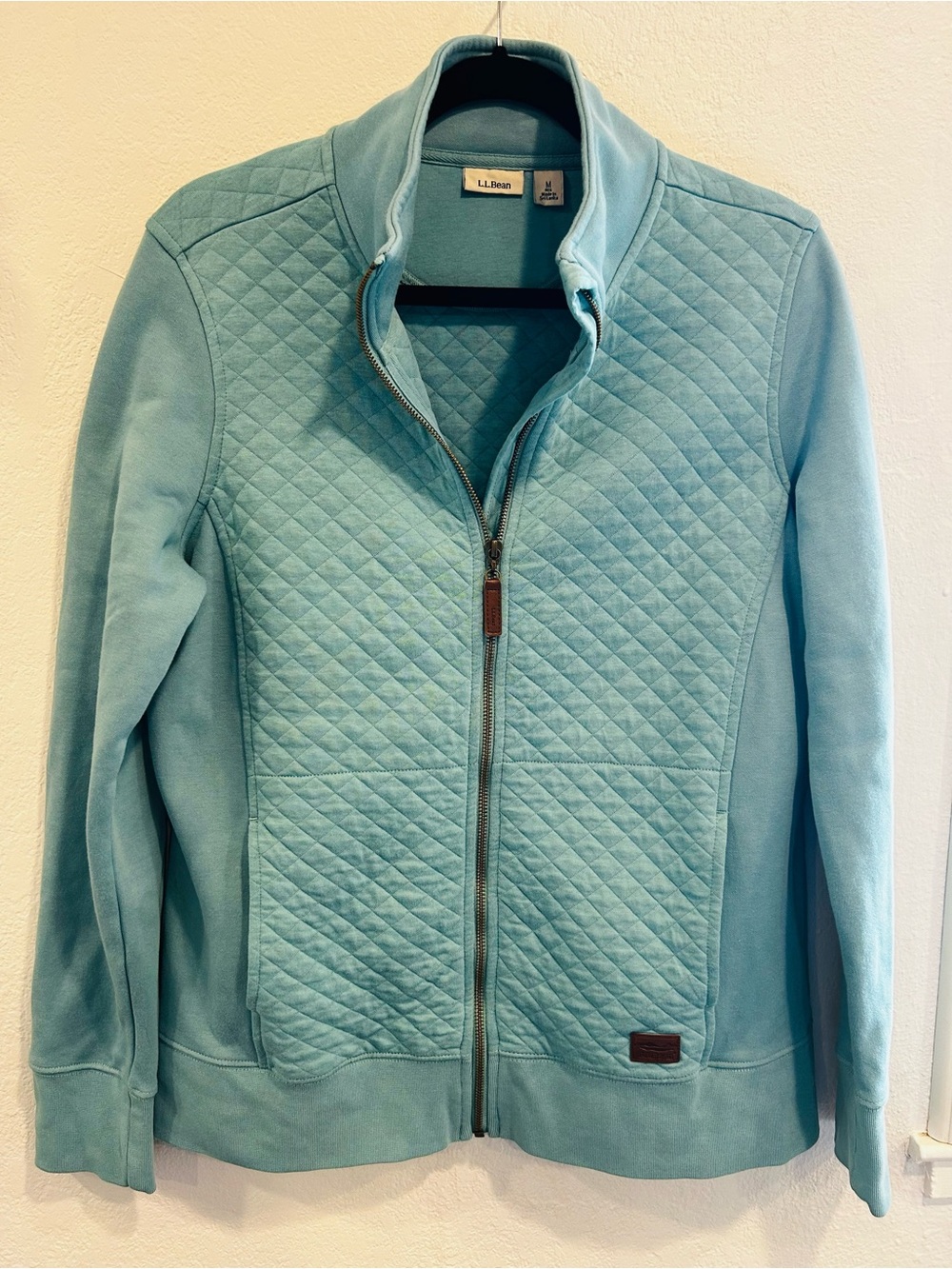 L.L Bean Women's Quilted Full-Zip Sweatshirt